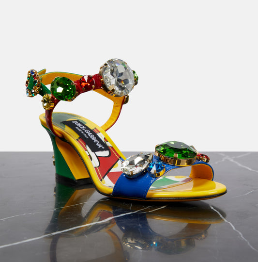DOLCE&GABBANA
Keira embellished patent leather sandals